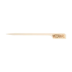علامات شرائح اللحم "MedRare " أعواد خيزران بطول 9 سم عبوة 100 قطعة صديقة للبيئة للاستعمال مرة واحدة لتحديد درجة نضج الستيك من تيبل كرافت