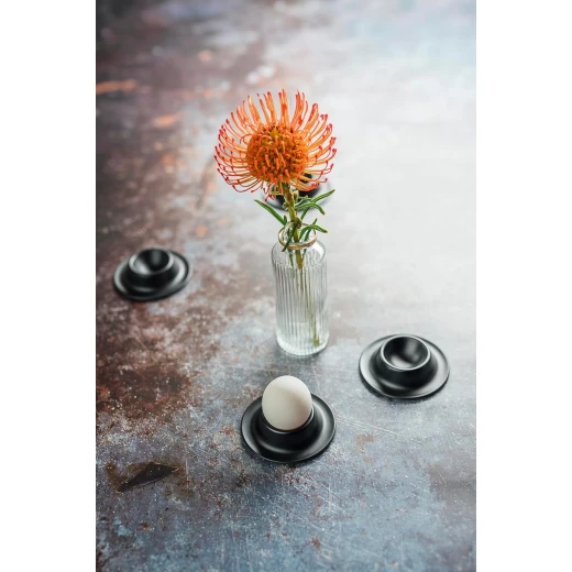 APS Melamine Egg Cups Set of 4, Black Durable, Elegant 8.5 cm Egg Holders for All Egg Sizes Scratch-Resistant, Easy-Clean Design Ideal for Breakfast & Brunch - APS - Image 5