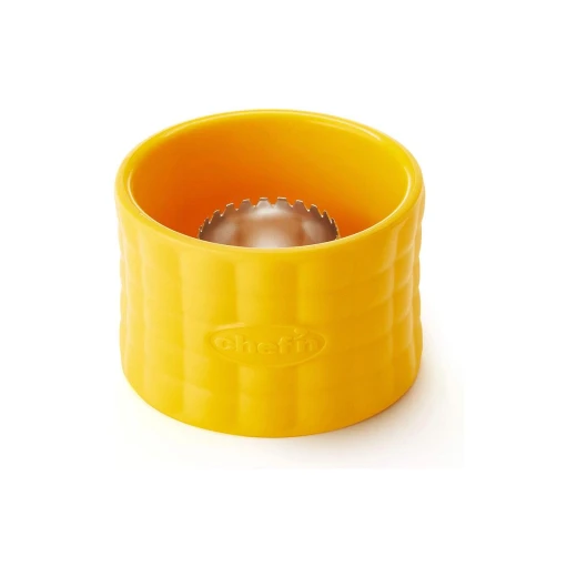 KitchenCraft Cob Corn Stripper Yellow Safe & Easy Kernel Remover with Serrated Stainless Steel Blades Kid-Friendly Design, Compact & Dishwasher Safe - KitchenCraft - Image 4