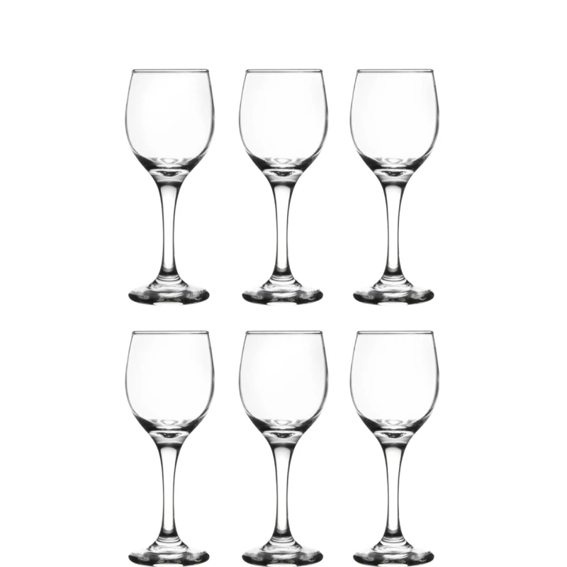 Libbey Perception Cordial Glasses 4 oz (122 ml), Set of 6 Elegant Clear Glassware for Serving Water, Juice & Small Beverages - Libbey