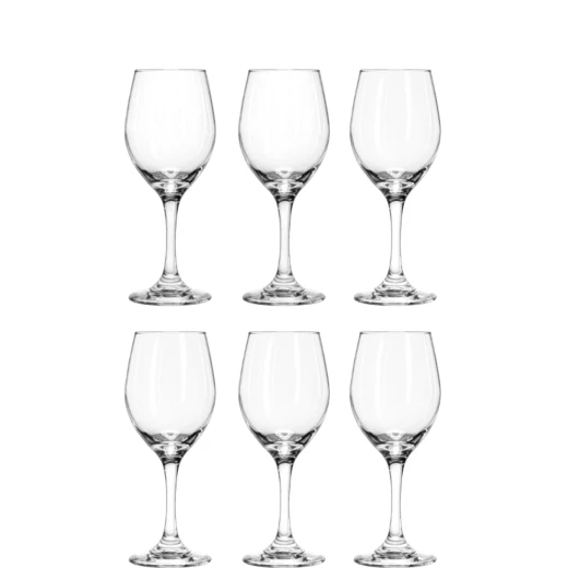 Libbey Perception Tall Glasses 325ml (11oz), Set of 6 Elegant Clear Glassware for Water, Juice & Beverages H:19.8 cm, Dia: 7.9 cm Libbey Perception Tall Glasses 325ml (11oz), Set of 6 Elegant Clear Glassware for Water, Juice & Beverages H:19.8 cm, Dia: 7.9 cm