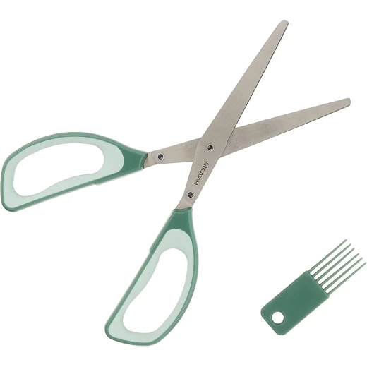 Brabantia Tasty & Herb Scissors with Cleaning Tool Fir Green Ideal for Cutting Fresh Herbs Directly into Dishes, Salads & Pots Soft Silicone Grip, Easy to Clean - Brabantia - Image 2