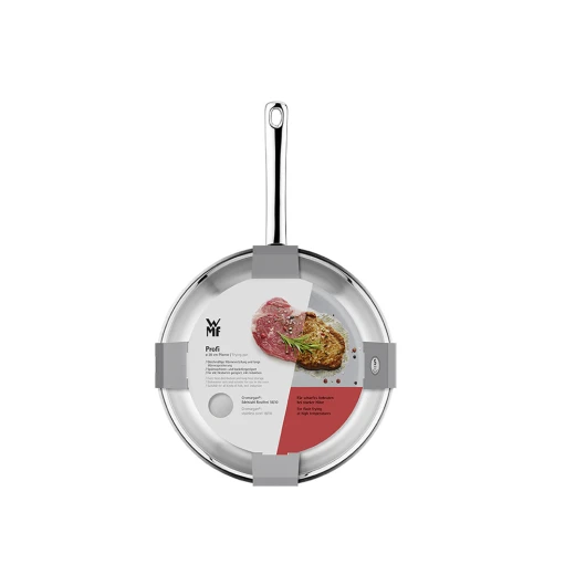 WMF Profi Frying Pan 24 cm Cromargan Stainless Steel Skillet with TransTherm Base Induction-Compatible, Ideal for High-Heat Searing - WMF - Image 3