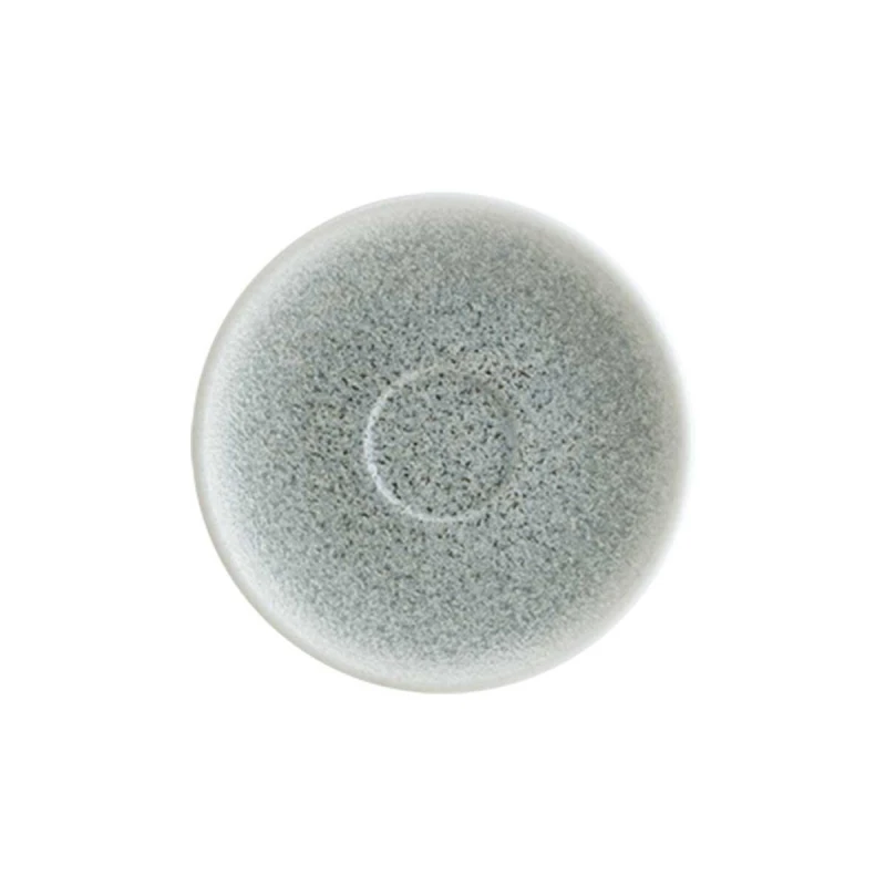 Bonna Luca Ocean Blue Coffee Saucer 12cm Diameter Vitrified Porcelain with British Standard Kitemark Chip, Scratch & Thermal Shock Resistant Microwave, Oven & Dishwasher Safe Stackable - Bonna