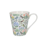 Kitchen Craft Victoria and Albert Voysey ‘My Garden’ Mug 450ml Fine Bone China Arts & Crafts Design with Birds and Plants Gift Boxed Dishwasher & Microwave Safe - KitchenCraft