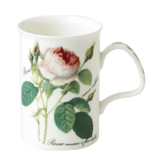 Roy Kirkham Lancaster Redoute Rose Mug 280ml Fine Bone China Classic Floral Design by Pierre-Joseph Redouté English Porcelain Series Tea & Coffee Mug - Roy Kirkham - Image 2