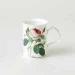 Roy Kirkham Lancaster Redoute Rose Mug 280ml Fine Bone China Classic Floral Design by Pierre-Joseph Redouté English Porcelain Series Tea & Coffee Mug - Roy Kirkham
