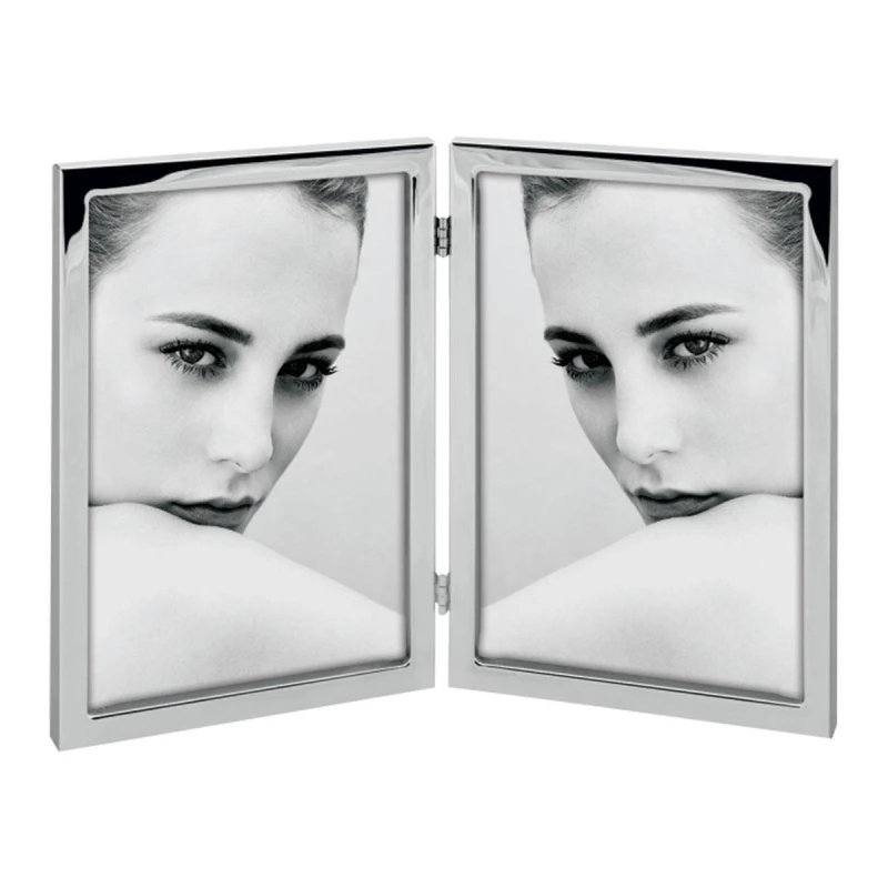 Mascagni Casa Silver Photo Frame 13x18cm Elegant Aluminum Picture Frame Modern Design Tabletop or Wall Display - Mascagni