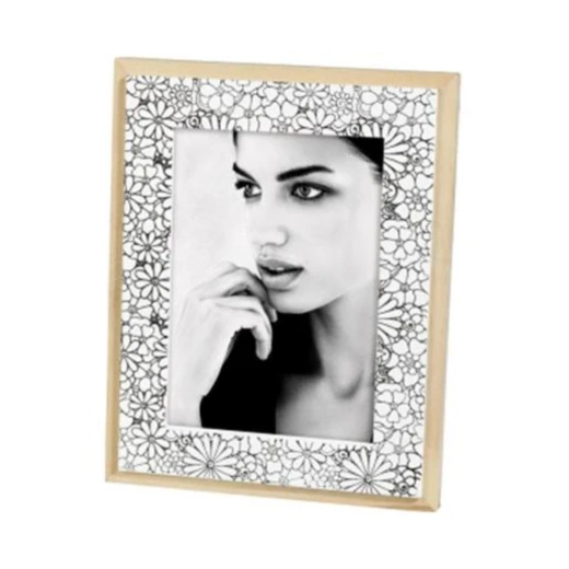 إطار صور من الخشب الطبيعي مقاس 13×18 سم إطار معدني بتشطيب خشب طبيعي وأبيض عرض أنيق للصور من ماسكاني إطار صور من الخشب الطبيعي مقاس 13×18 سم إطار معدني بتشطيب خشب طبيعي وأبيض عرض أنيق للصور من ماسكاني