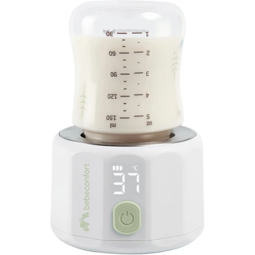 Bebe Confort Pocket Digital Bottle Warmer Portable USB Baby Bottle Heater with Temperature Control (37–50°C), Lightweight & Compact  Includes Adapters for Avent, NUK, MAM, Tommee Tippee Bottles - Bebe Confort - Image 2