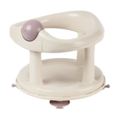Bebe Confort Swivel Bath Seat Sand/Lavender Safe & Comfortable Baby Bath Support, Easy to Use, Perfect for Babies 6 Months+ Rotates for Easy Access