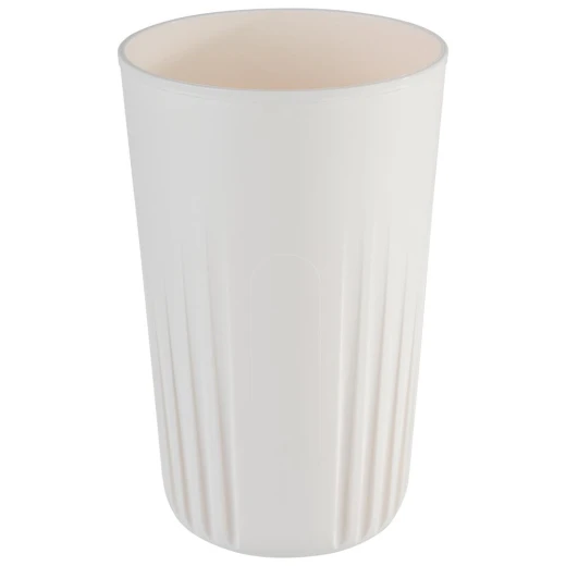 APS Reusable TO GO Cup 400ml White Polypropylene Coffee Cup with Lid Stackable, Insulated Grooved Design, 100% Recyclable - APS - Image 6