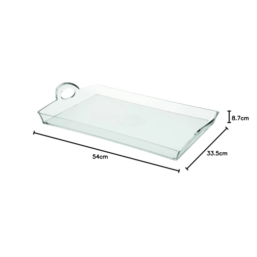 Guzzini Transparent Transparent Happy Hour Tray, 13 by 21-Inches - Guzzini - Image 2
