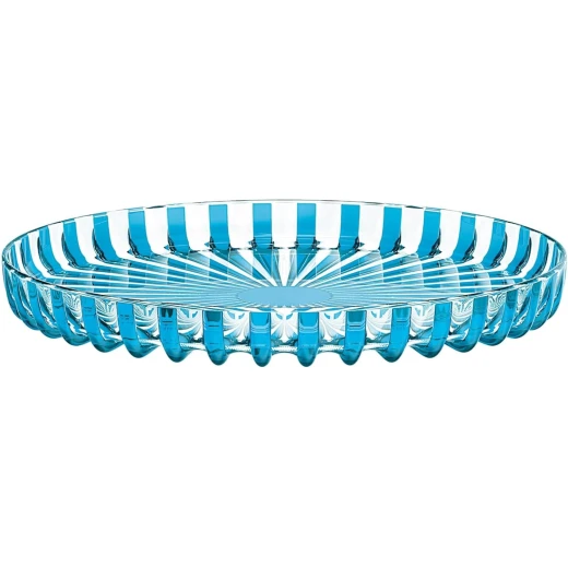 Guzzini Round Serving Tray Dolcevita Blue of pearl Organic Plastic Dishwasher 31 cm Guzzini Round Serving Tray Dolcevita Blue of pearl Organic Plastic Dishwasher 31 cm