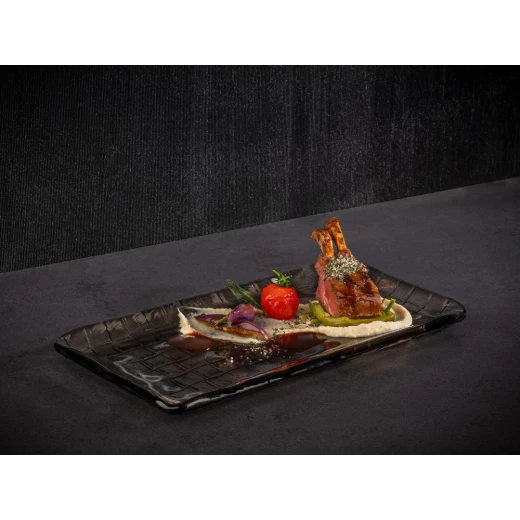 APS Takaski Rectangular Plate Grey Dia 29.5x15.5cm - APS - Image 2