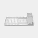 Brabantia Small Compact Dish Drying Rack Light Gray - KitchenCraft