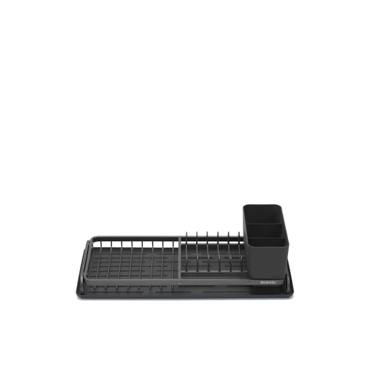 Brabantia Small Compact Dish Drying Rack Dark Gray Height: 12.5 cm, Length: 46.3 cm, Width: 20.0 cm - KitchenCraft - Image 6