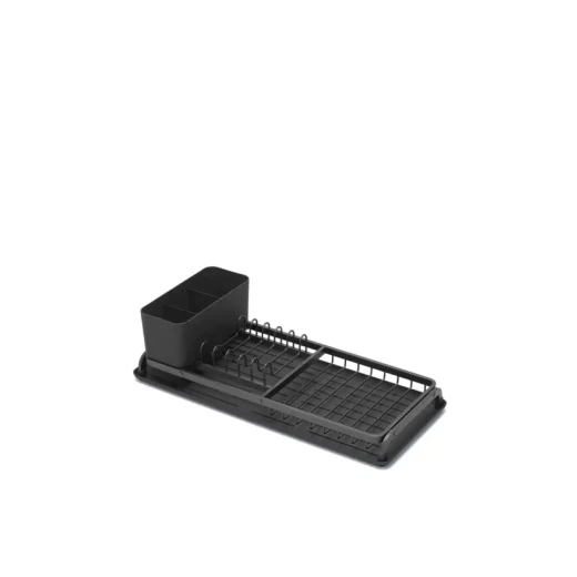 Brabantia Small Compact Dish Drying Rack Dark Gray Height: 12.5 cm, Length: 46.3 cm, Width: 20.0 cm - KitchenCraft - Image 3
