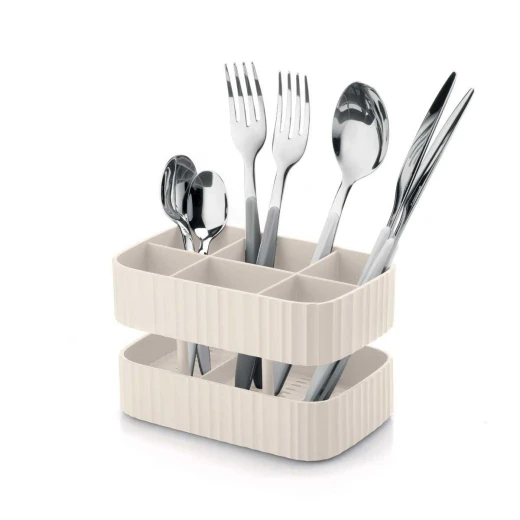 Guzzini - Eco-Kitchen DRAIN&SAFE, Cutlery Drainer -Milk White - Guzzini - Image 5