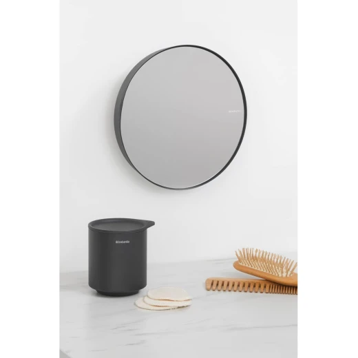 Brabantia Mindset Bathroom Mirror, 5X Zoom, Magnetic Holder (Mineral Infinite Gray) Wall Mounted Removable Shaving, Makeup Vanity Mirror - Brabantia - Image 5