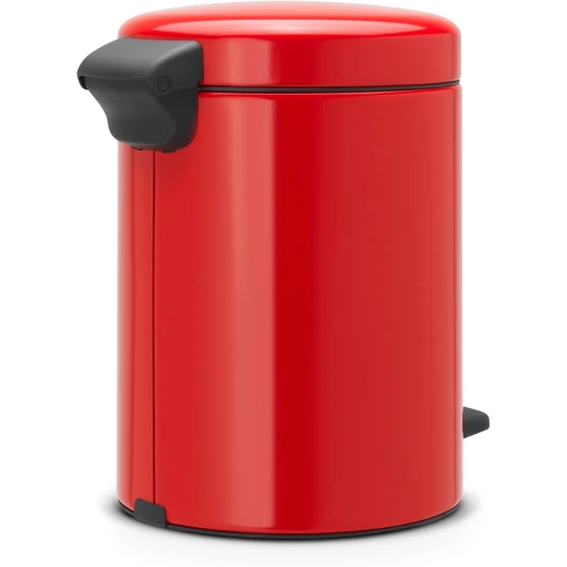 Brabantia New Icon Pedal Bin 5 Liter Red Soft-Close Lid, Removable Inner Bucket, Supports Ocean Cleanup Compact Trash Can - Brabantia - Image 4