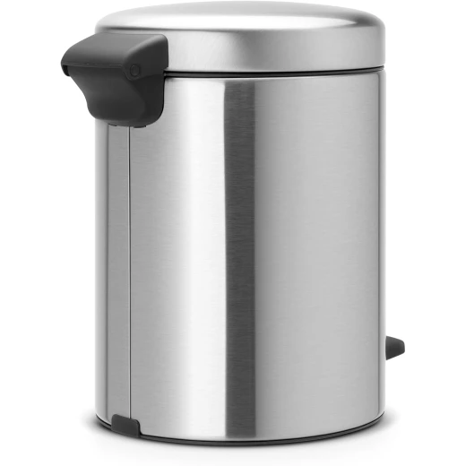 Brabantia New Icon Pedal Bin 5 Liter Matt Steel Soft-Close Lid, Removable Inner Bucket, Supports Ocean Cleanup Compact Trash Can - Brabantia - Image 5
