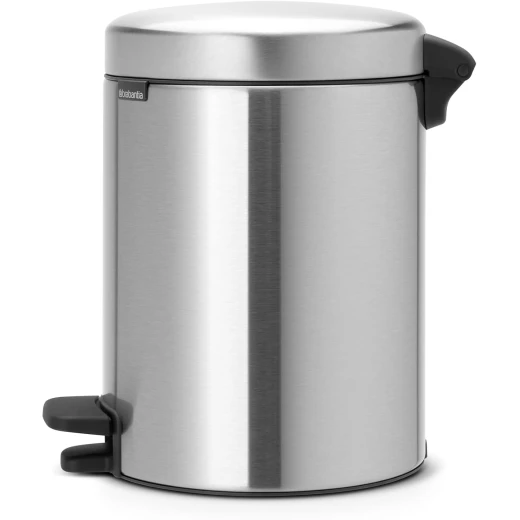 Brabantia New Icon Pedal Bin 5 Liter Matt Steel Soft-Close Lid, Removable Inner Bucket, Supports Ocean Cleanup Compact Trash Can - Brabantia - Image 4