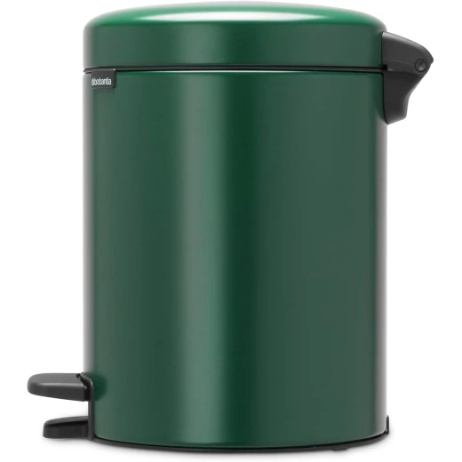 Brabantia New Icon Pedal Bin 5 Liter Pine Green Soft-Close Lid, Removable Inner Bucket, Supports Ocean Cleanup Compact Trash Can - Brabantia - Image 7