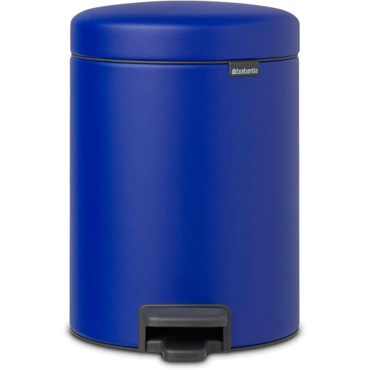 Brabantia New Icon Pedal Bin 5 Liter Mineral Powerful Blue Soft-Close Lid, Removable Inner Bucket, Supports Ocean Cleanup Compact Trash Can 21 x 27 x 29 cm Brabantia New Icon Pedal Bin 5 Liter Mineral Powerful Blue Soft-Close Lid, Removable Inner Bucket, Supports Ocean Cleanup Compact Trash Can 21 x 27 x 29 cm