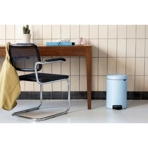 Brabantia NewIcon Pedal Bin 3L Dreamy Blue Soft Close Lid, Odor-Proof, Removable Inner Bucket, Non-Slip Base, Anti-Tilt Compact Trash Can for Bathroom, Bedroom, or Office Stylish and Space-Saving - Brabantia - Image 9