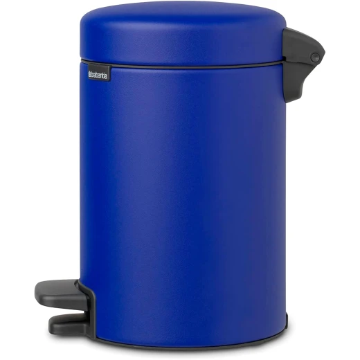 Brabantia NewIcon Pedal Bin 3L Mineral Powerful Blue Soft Close Lid, Odor-Proof, Removable Inner Bucket, Non-Slip Base, Anti-Tilt Compact Trash Can for Bathroom, Bedroom, or Office Stylish and Space-Saving - Brabantia - Image 4