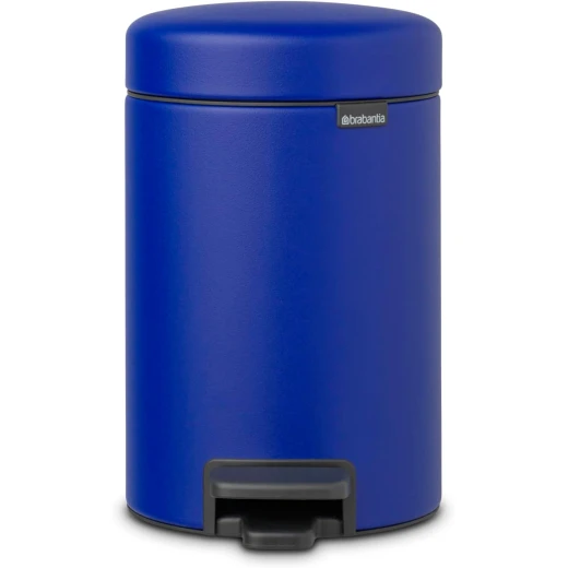 Brabantia NewIcon Pedal Bin 3L Mineral Powerful Blue Soft Close Lid, Odor-Proof, Removable Inner Bucket, Non-Slip Base, Anti-Tilt Compact Trash Can for Bathroom, Bedroom, or Office Stylish and Space-Saving Brabantia NewIcon Pedal Bin 3L Mineral Powerful Blue Soft Close Lid, Odor-Proof, Removable Inner Bucket, Non-Slip Base, Anti-Tilt Compact Trash Can for Bathroom, Bedroom, or Office Stylish and Space-Saving