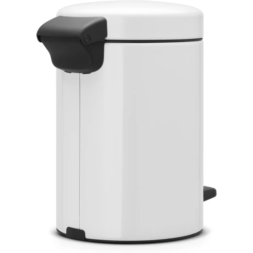 Brabantia NewIcon Pedal Bin 3L White Soft Close Lid, Removable Plastic Inner Bucket, Supports Ocean Cleanup, 10-Year Guarantee Stylish Small Trash Can for Bathroom or Office - Brabantia - Image 5