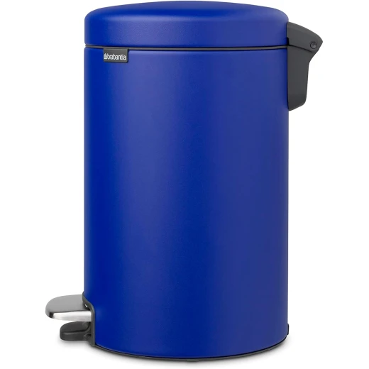 Brabantia - NewIcon Pedal Bin 12L - Medium Waste Bin for Kitchen or Bedroom - Soft Closing Lid - Light Pedal Operation - with Removable Inner Bucket - Non-Slip Base - Powerful Blue - 25 x 34 x 41 cm - Brabantia - Image 9