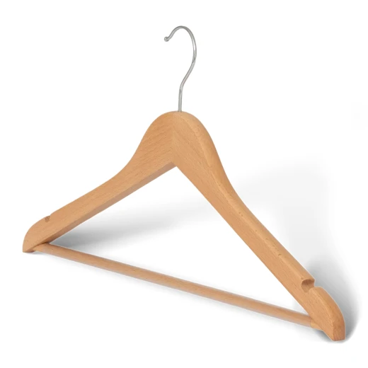 Bentley Melville Wooden Hanger with Hook & Bar Natural Wood Durable, Space-Saving Closet Organizer for Full Outfits Bentley Melville Wooden Hanger with Hook & Bar Natural Wood Durable, Space-Saving Closet Organizer for Full Outfits