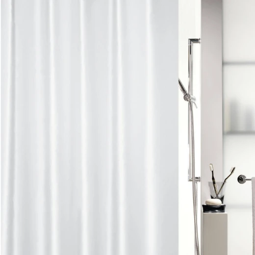 Spirella SHINE Satin Shower Curtain 180x200 cm, 100% Polyester, Water-Repellent, Reinforced Eyelets, Weighted Hem, Machine Washable Spirella SHINE Satin Shower Curtain 180x200 cm, 100% Polyester, Water-Repellent, Reinforced Eyelets, Weighted Hem, Machine Washable