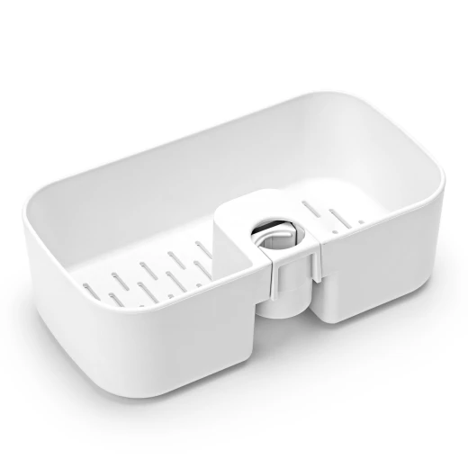ReNew Shower Caddy White, Rust-Resistant, No-Drill Mounting, Compact & Adjustable, Fits 16–28mm Shower Rods, 2kg Load Capacity - Brabantia - Image 11