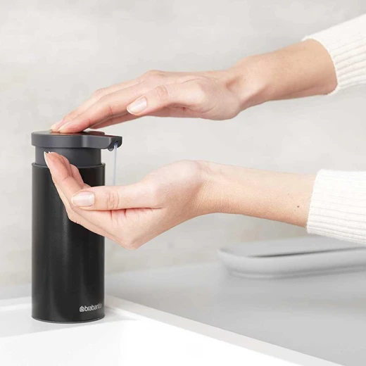 Brabantia Profile Soap Dispenser Matt Black, 200ml, Non-Drip Pump, Easy Refill & Clean, Rust-Resistant, Anti-Slip Base - Brabantia - Image 3