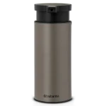Brabantia Profile Soap Dispenser Platinum, 200ml, Non-Drip Pump, Easy Refill & Clean, Rust-Resistant, Anti-Slip Base - Brabantia