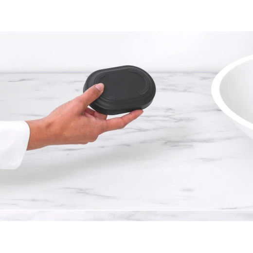 Brabantia MindSet Soap Dish Mineral Infinite Grey, Non-Slip Base, Drainage Design, Corrosion-Resistant, Easy to Clean 8 x 11.94 x 2.54 cm - Brabantia - Image 5