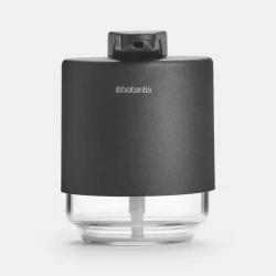 Brabantia MindSet Soap Dispenser Mineral Infinite Grey, 200ml, Non-Drip Pump, Refillable, Corrosion-Resistant, Modern Bathroom Accessory