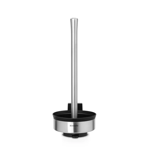Brabantia Toilet Brush and Roll Holder Set Wall Mounted or Freestanding Stainless Steel, Hygienic Removable Liner, Discreet Lid, Corrosion Resistant Brilliant Steel Finish Brabantia Toilet Brush and Roll Holder Set Wall Mounted or Freestanding Stainless Steel, Hygienic Removable Liner, Discreet Lid, Corrosion Resistant Brilliant Steel Finish