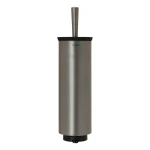Brabantia Toilet Brush with Holder Platinum Finish Hygienic & Discreet Easy Cleaning Under the Rim Ideal for Humid Areas Comfortable Handle Compact Size: 43 x 13 x 11.5 cm - Brabantia