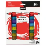 Pebeo XL Fine Oil Paint Set 24 Tubes x 12ml Rich, Intense Colours Fast-Drying Professional Quality Ideal for Beginners, Students & Artists Smooth Texture for Mixing & Layering - Pebeo