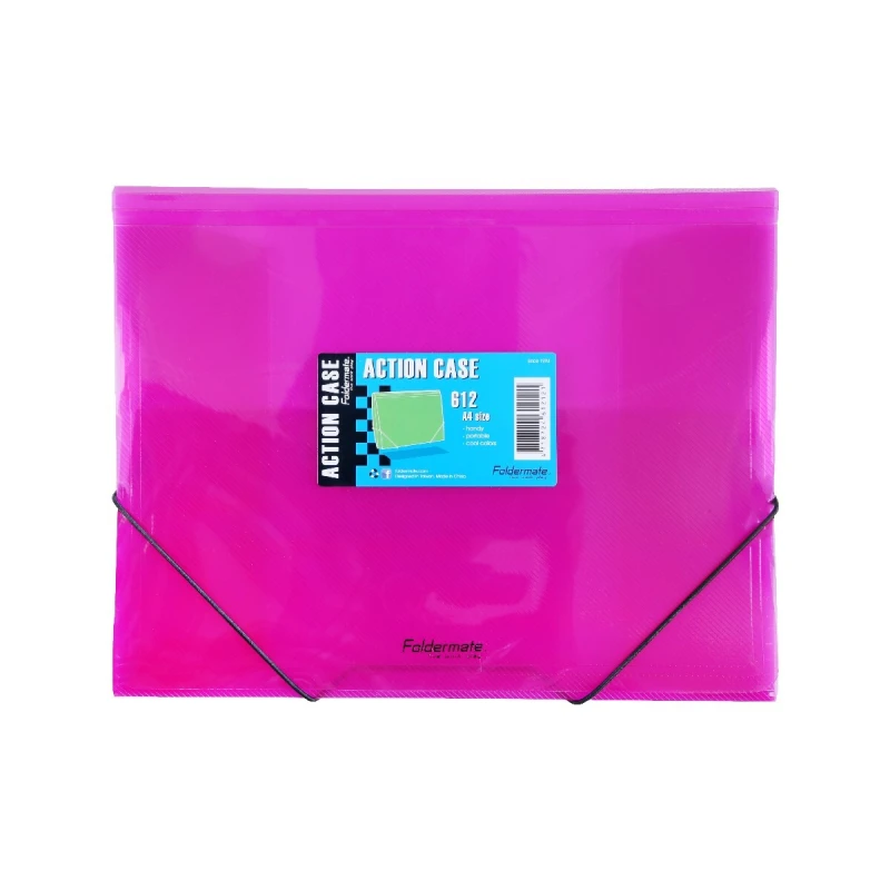 Foldermate Action Case A4, Pink, Durable Storage for Documents, Art Supplies & Craft Kits, Portable & Easy Access Design - Foldermate