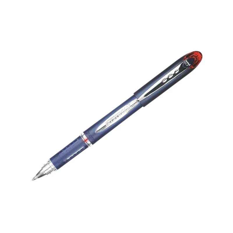 قلم رولربول جيت ستريم SX217-RD سن رفيع 0.7 مم حبر أحمر كتابة ناعمة وسريعة الجفاف مضاد للتلطخ مثالي لليد اليسرى أداء موثوق للاستخدام اليومي من يوني - يونيبول