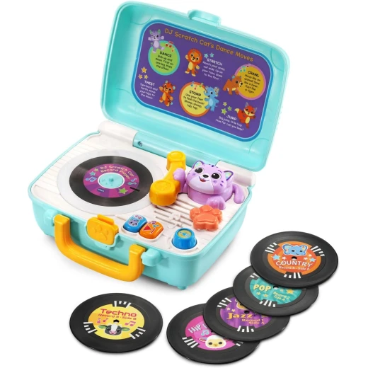 VTech DJ Scratch Cat Record Player – Interactive Music Toy - VTech - Image 2