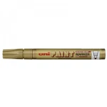 قلم طلاء يوني PX-20 – رأس دائري 2.8 مم، حبر ذهبي, دائم ومقاوم للماء، يكتب على المعدن والخشب والزجاج والبلاستيك والقماش والحجر من يوني بول - يونيبول