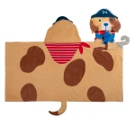Stephen Joseph, Kids Hooded Bath Beach Towel, Girls and Boys Towel, Swim Pool Cover Up Super Absorbent Cute Characters, Dog - Stephen Joseph