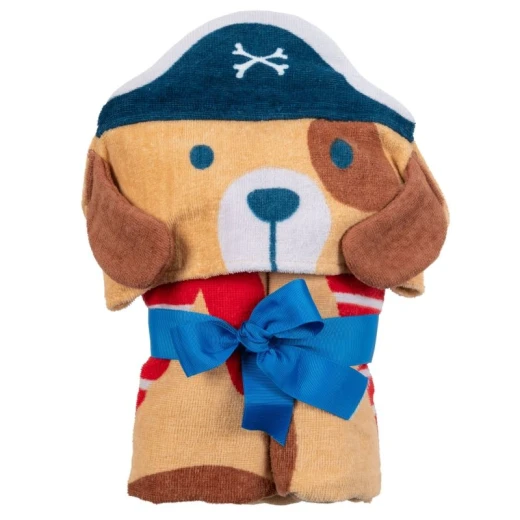 Stephen Joseph, Kids Hooded Bath Beach Towel, Girls and Boys Towel, Swim Pool Cover Up Super Absorbent Cute Characters, Dog - Stephen Joseph - Image 2